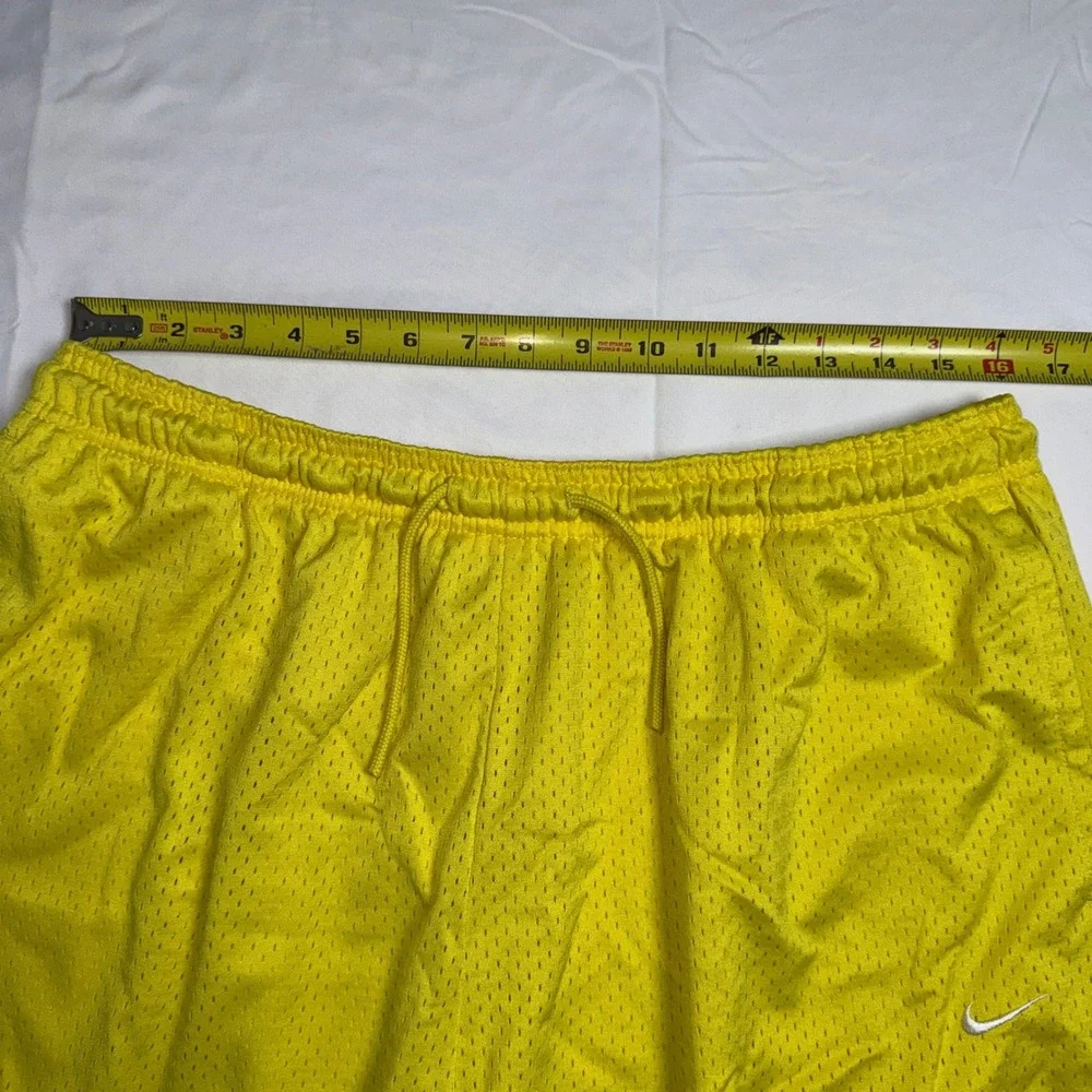 Nike Mens Mesh Athletic Basketball Shorts Yellow XL Activewear StreetWear